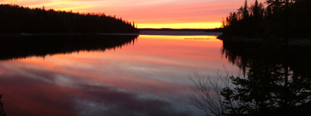 Vacation Fishing Resort Sunset